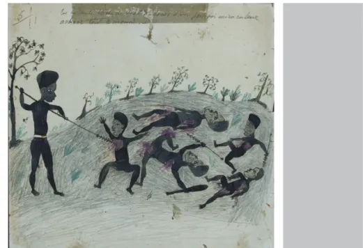 Figure 4 :  Somuk sans titre  vers 1935-1936 crayon noir et encre sur papier H. 0,21 ; L