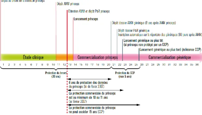 Figure 1 : Schéma récapitulatif du cycle administratif de vie des médicaments 
