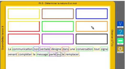 Figure 5. Observation de l’activité 5, module 2 