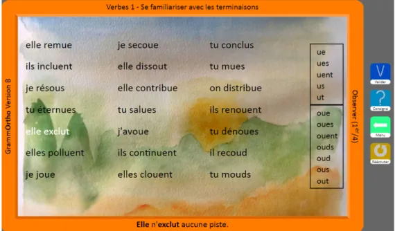 Figure 7. Observer D, activité 1 du module 3 