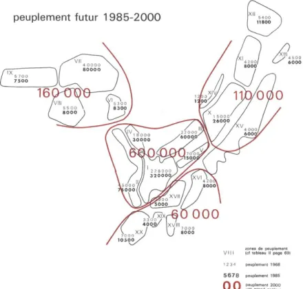 Figure 12 : Carte du peuplement futur  