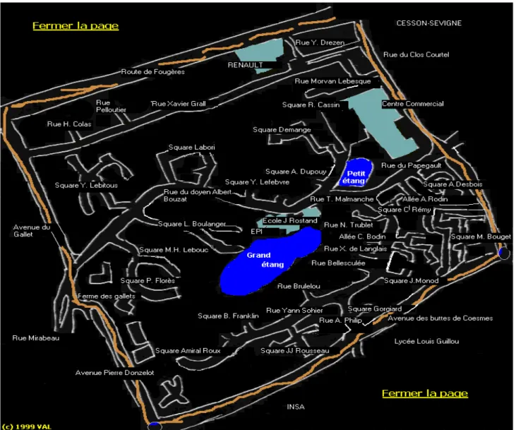 Illustration 12.  Plan des Longs Champs 