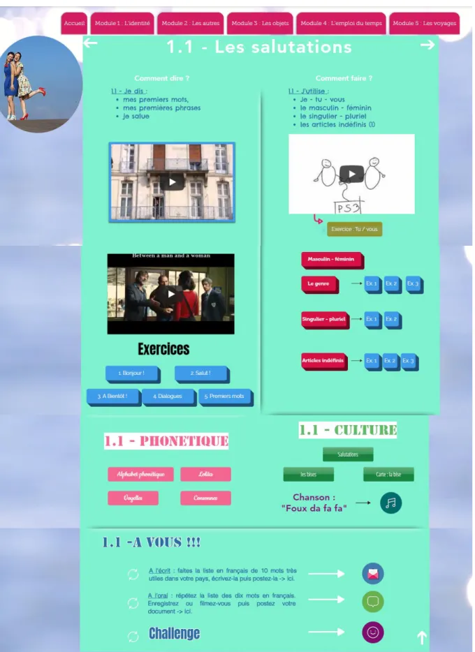 Figure 8 : Première page du site web d’autoformation (http 6) 