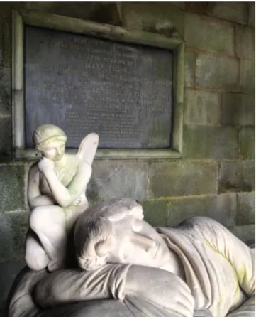 Figure 10: The statue at the tomb of Mary Tighe, by John Flaxman.