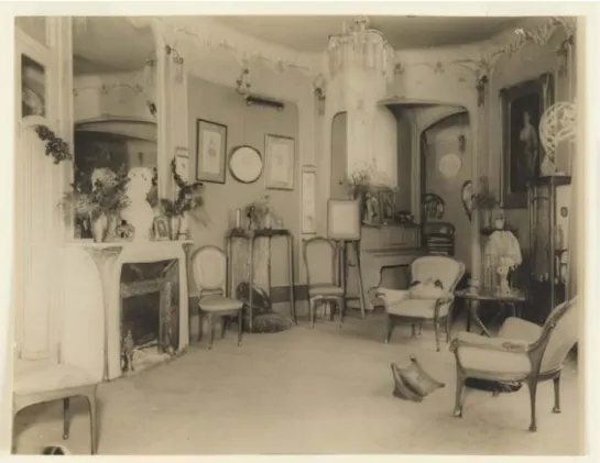 Figure 1. Salon de l’hôtel Guimard (1909-1914), photographie, don de Mme Adeline Oppenheim Guimard, 1956.