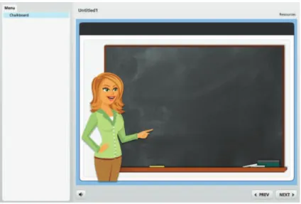 Figure 6 Scénario préétabli dans storyline 