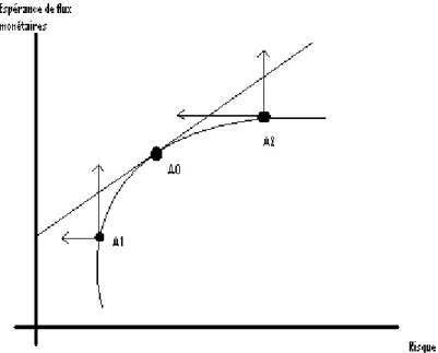 FIGURE 1.10 IMPOSSIBILITÉ DE REJOINDRE LE POINT OPTIMAL A0 DÛ AUX CONFLITS ENTRE GESTIONNAIRES