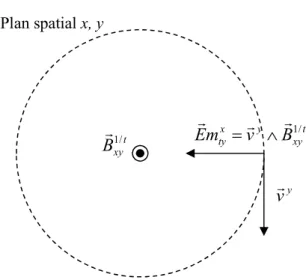 Figure 3 : champ électromoteur induit 