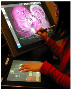 Figure 1. Grapholine, instrument audiovisuel  2.1. Interfaces 