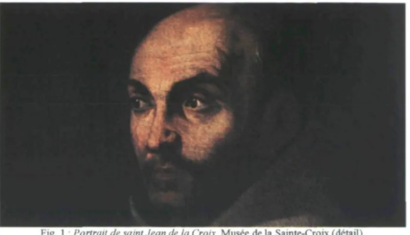 Fig 1 : Portrait de saint Jean de la Croix, Musée de la Sainte-Croix (détail) 