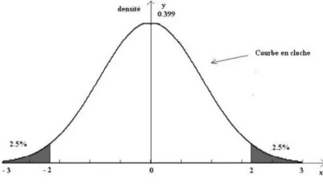 Figure 1 : Courbe de Gauss