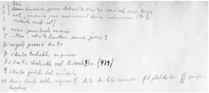 Fig. 13 – Dessin du fragment de défense d’hippopotame sculptée RS 3.456 (Louvre AO 14797)  (Mission de Ras Shamra, d’après Gachet-Bizollon 2007).