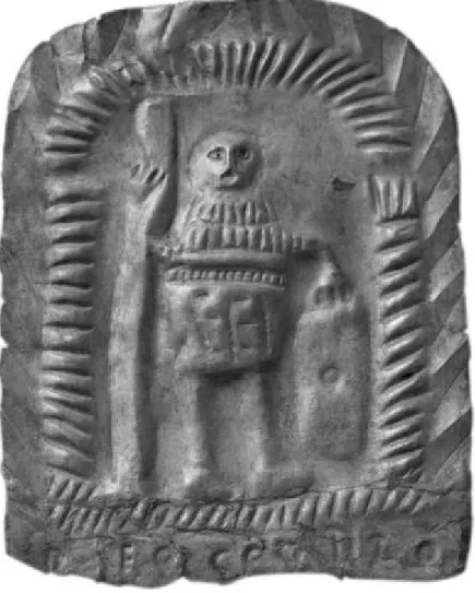 Figure 10. – « Au dieu Cocidius » de Bewcastle (RIB,  986) (Carlisle Museum, photo de Tony King).