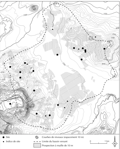 Fig. 4. L’occupation du bassin de Sarliève au Hallstatt ancien et moyen.