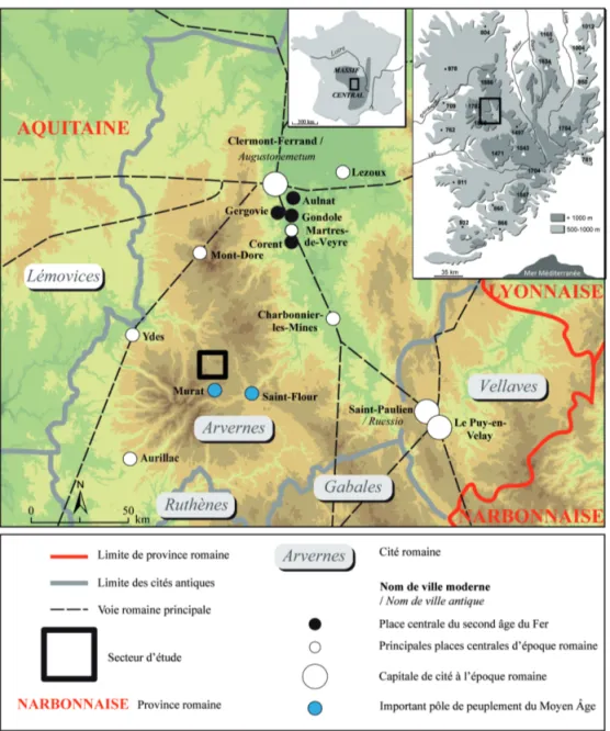 Fig. 1 : Carte de localisation de la zone étudiée.