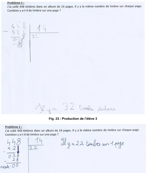 Fig. 23 : Production de l’élève 3 