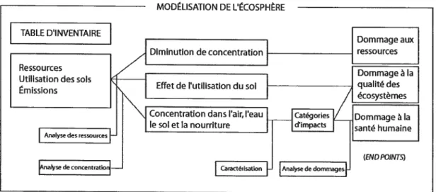 Figure 10 Modélisation de l’écosphére (AUIA, 2003)