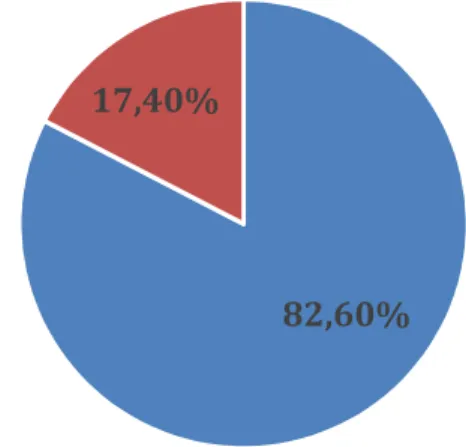 Figure 6.1. Genre des participants en pourcentage. 