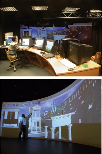 Fig. 4. Hémicyclia : Centre de réalité virtuelle du LABRI (2000).