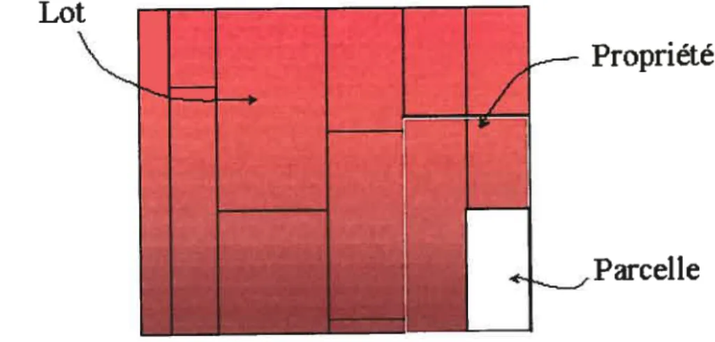 Figure 6: Divisions spatiales du cadastre