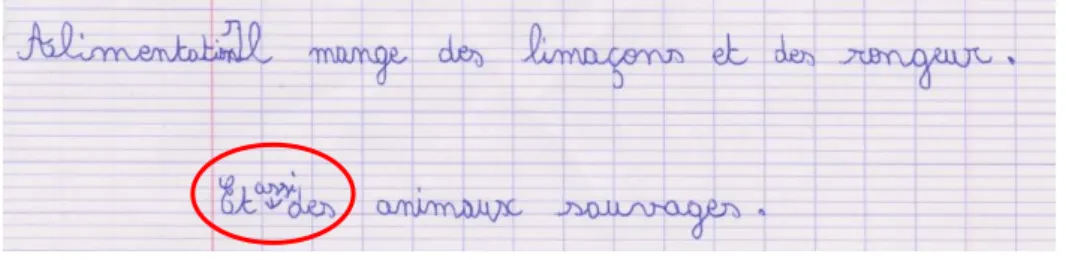 Figure 10 : Opération d'ajout réalisée lors du premier jet. 