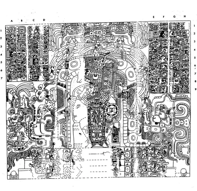 Figure 5 : Tikal,  linteau 3 du tem ple 4.