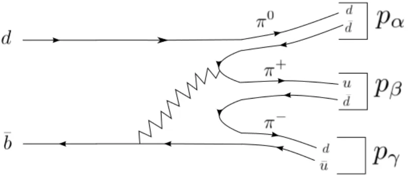 Figure II.3 – Le diagramme C 1 pour le mode B → π + π 0 π − .