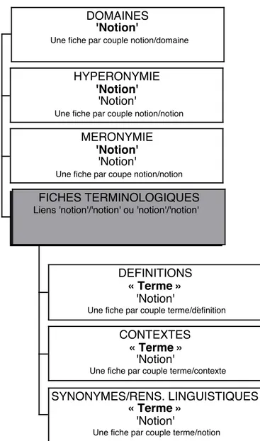 Figure 1 – Structure du module terminologique