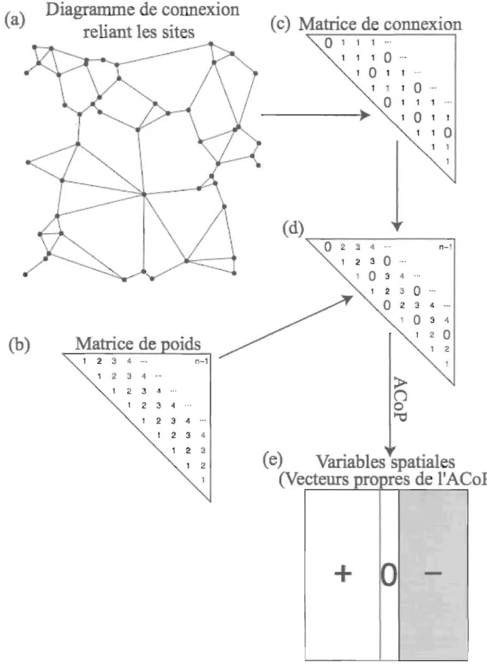 Diagramme de connexion  reliant les  sites 