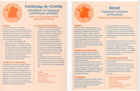 Figure 8 : Exemple d'action de Centres Sociaux des Pays de la Loire dans le document « La vieillesse,  une ressource pour la société » (FCSF 2018) 