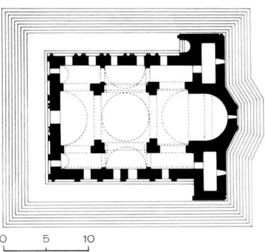 Fig. 20. Tekor, église Saint- Serge (d’après Thierry et Donabédian, 1987, p. 584).