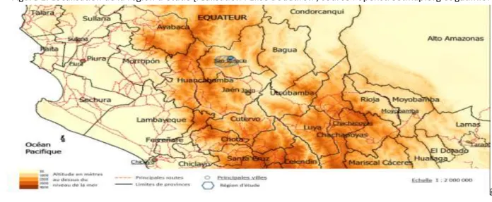 Figure 1. Localisation de la région d’étude [réalisation : Elise Bouëdron ; source : openstreetmap.org et gadm.or
