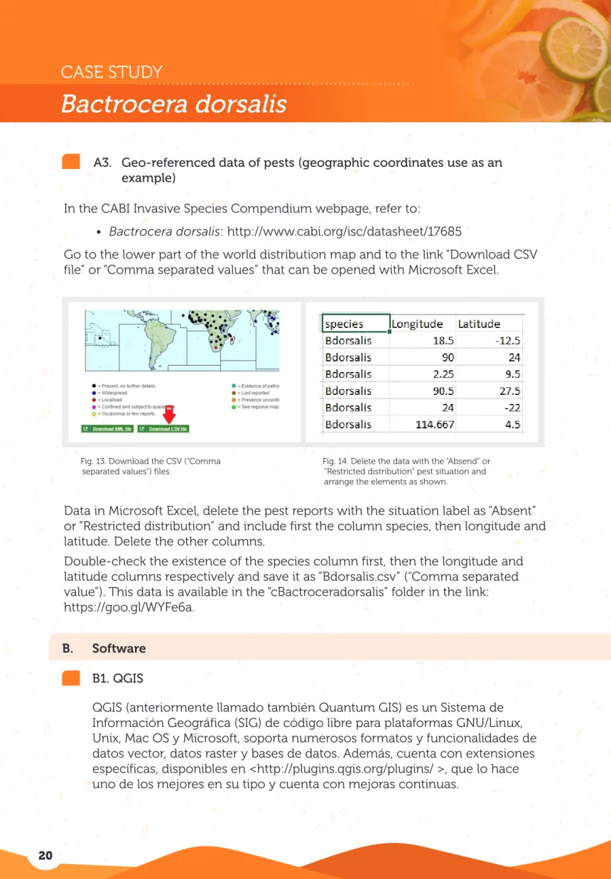 Fig. 13. Download the CSV (“Comma  separated values”) files.