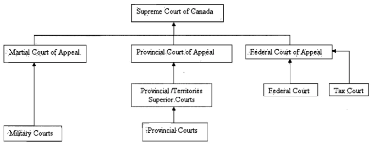 Figure  1.1:  Chart of Different Levels of Courts (adapted from  [13]) 