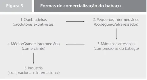 Figura 3 Formas de comercialização do babaçu