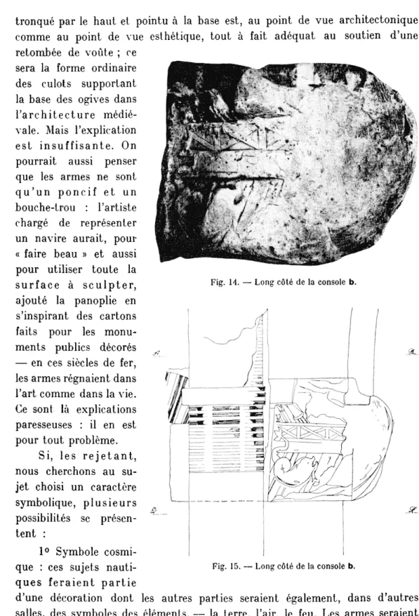 Fig.  14. — Long côté  de la console  b. 
