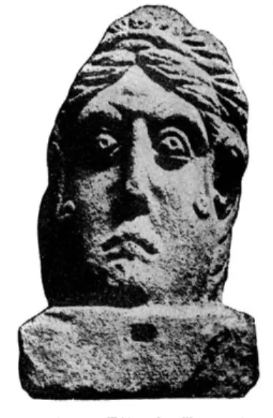 Fig.  1.  —  Tête  de  Towcester  (by  courtesy  of  the  Trustees  of  the 