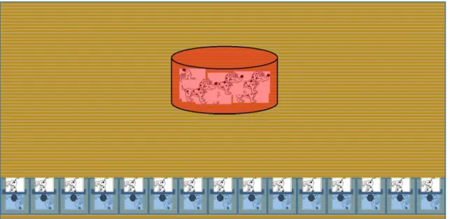 Figure igure igure igure    10 10 10    : Répartition au préalable des chiens avant de les faire rentrer