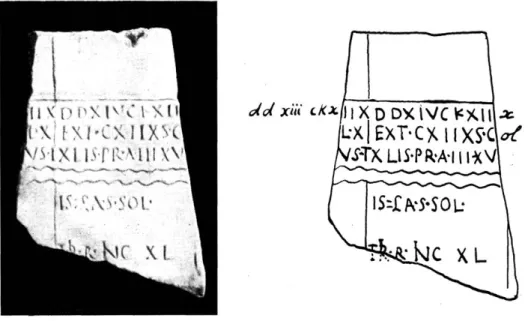 Fig.  5.  —  Cadaslre A.  Plaque  I  ;  Inventaire  2330. 
