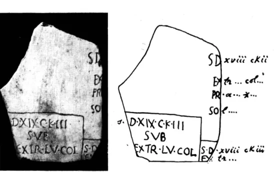 Fig.  9.  —  Cadastre A. Plaque  III  B,  Inventaire  2291. 