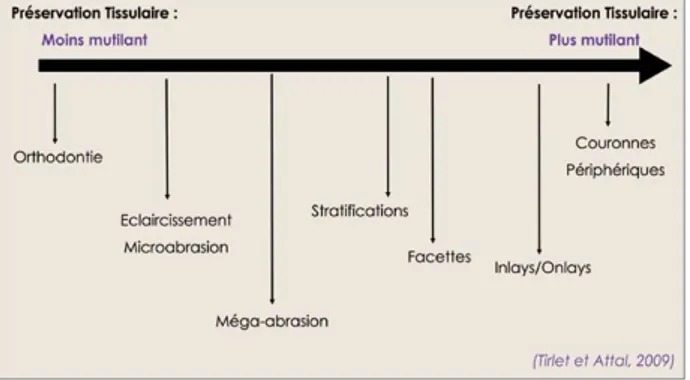 Figure 1 : Concept du gradient  thérapeutique (Tirlet et Attal 2009) 