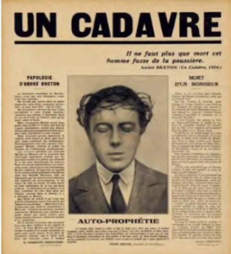 Fig. 5 : J. A. Boiffard, Photomontage pour le pamphlet Un Cadavre, 1930.