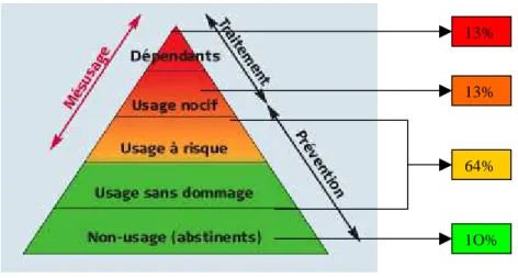 Figure 2. Pyramide du risque selon Skinner (20) 