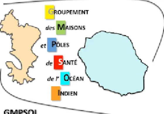 Figure 8 – Logo du groupement des maisons et pôles de santé de l’Océan Indien 