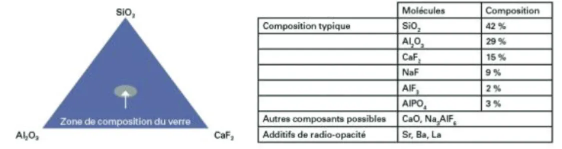Figure 1 : composition de la poudre de FAS 