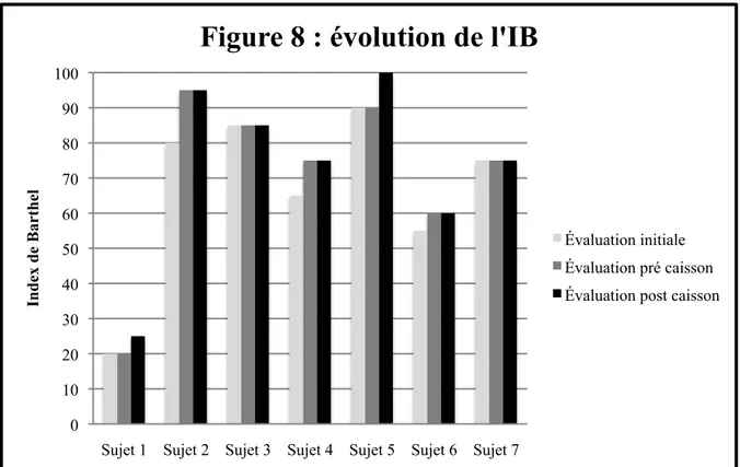 Figure 8 : évolution de l'IB 