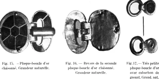Fig. 15.— Plaque-boucle d'or 