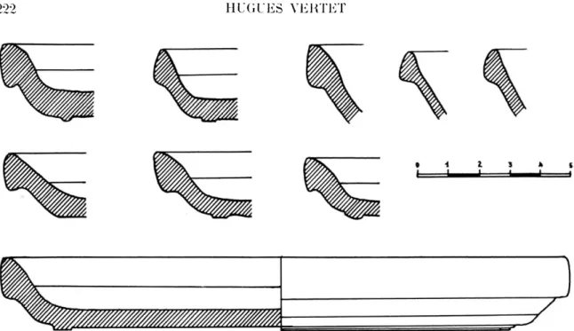 Fig.  2. — Assiettes de Saint-Rémy-en-RoUat :  profils et reconstitution. Diamètre probable :  15 à 20 centimètres