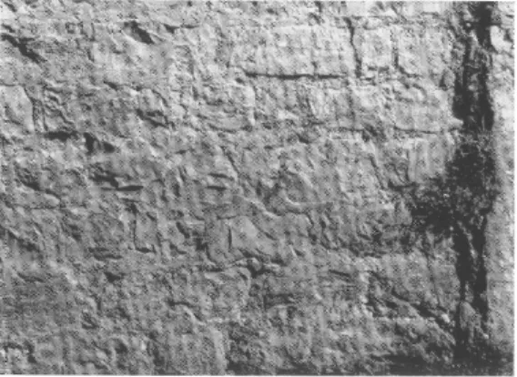 Fig.  13. — Appareil du mur  antique, face extérieure.  Fig.  14.  — Appareil  du  mur  antique,  face intérieure