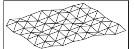 Figure 2. Polyèdre d'une surface plane bruité. 